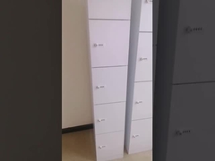 SPCC 5のドアの鋼鉄ロッカーはオフィスのロッカー0.6MMの厚さに金属をかぶせる