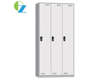 Steel Office 3 Door Filing Cabinet , Locker Style Cupboard Customized