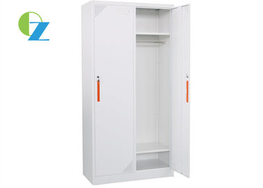 900MM Width Office Steel Office 2 Lockers With Red Steel Handle