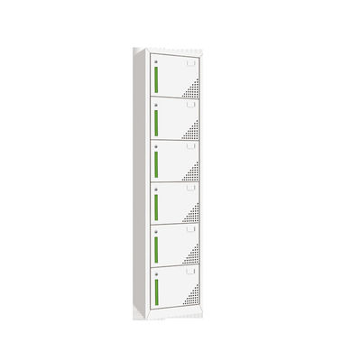 Gym Narrow 0.6mm SPCC 6 Door Steel Office Lockers