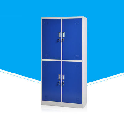 Alloy Aluminum Handle Thick 1.0Mm 4 Door Steel Locker For Gym Use