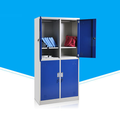 Alloy Aluminum Handle Thick 1.0Mm 4 Door Steel Locker For Gym Use