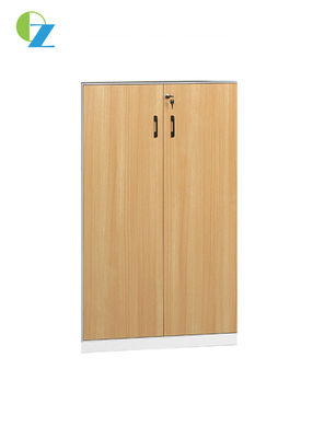 5mm Slim Edge Swing Door Steel Wood Combined Cabinets For Office Use