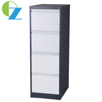 Steel Furniture Vertical Filing Cabinet 4 Drawer Office Metal Key Lock Knock Down
