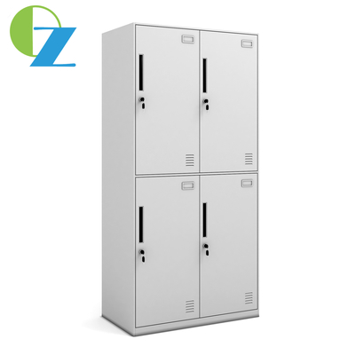Slim Laterl 4 Door Metal Storage Wardrobe Home Office Furniture
